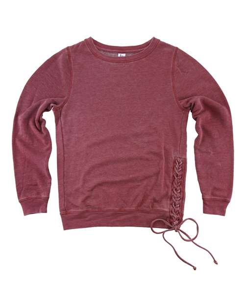 Women’s Enzyme-Washed Rally Lace-Up Sweatshirt | USA Decoration