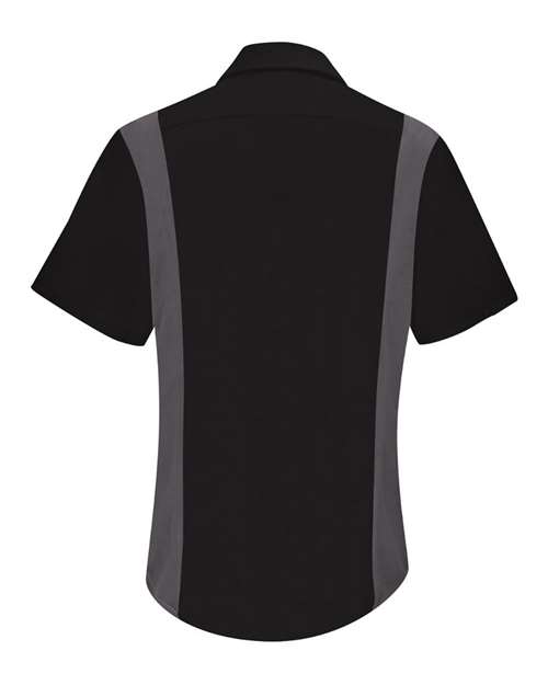 Women's Performance Plus Short Sleeve Shop Shirt with Oilblok Technology | USA Decoration