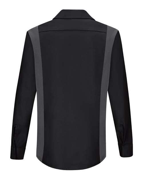 Women's Performance Plus Long Sleeve Shop Shirt with Oilblok Technology | USA Decoration
