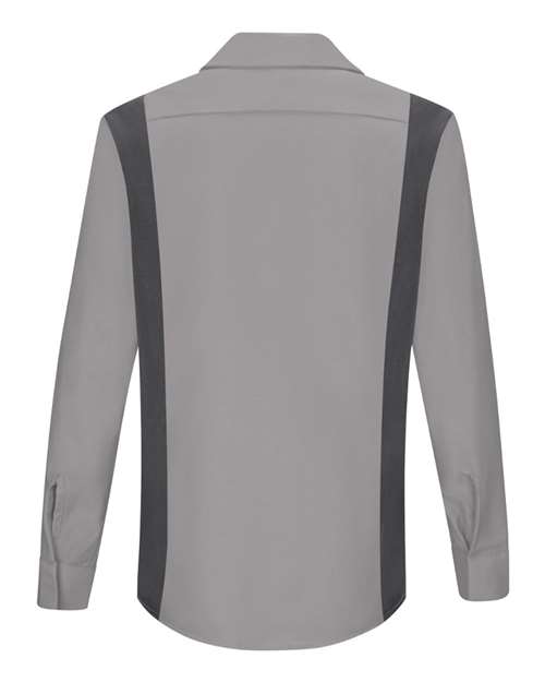 Women's Performance Plus Long Sleeve Shop Shirt with Oilblok Technology | USA Decoration