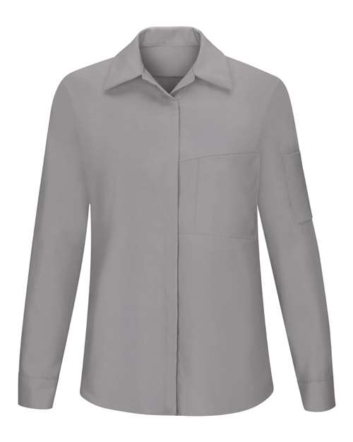 Women's Performance Plus Long Sleeve Shop Shirt with Oilblok Technology | USA Decoration
