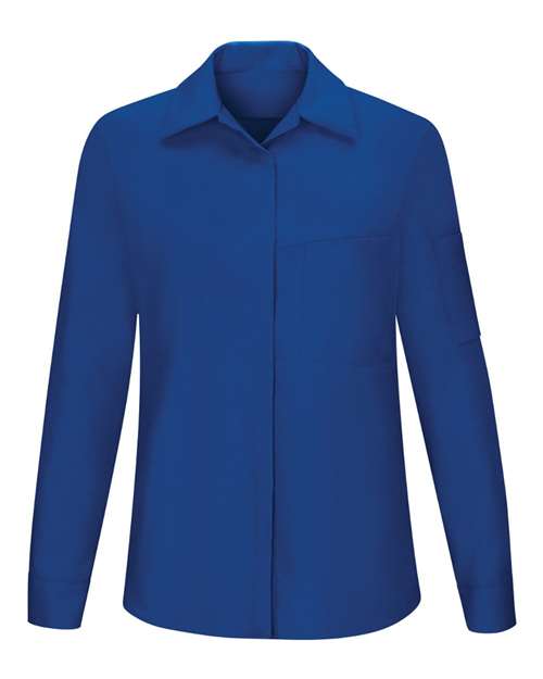 Women's Performance Plus Long Sleeve Shop Shirt with Oilblok Technology | USA Decoration