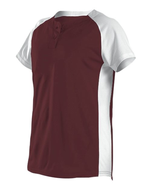 Girls' Two Button Fastpitch Jersey | USA Decoration®
