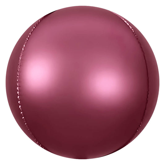 3D SPHERE - SATIN BURGUNDY | USA Decoration®
