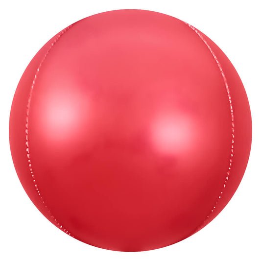3D SPHERE - SATIN RED | USA Decoration®