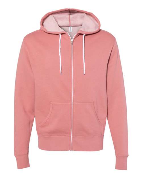 Lightweight Full-Zip Hooded Sweatshirt | USA Decoration