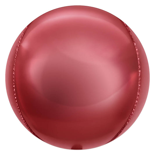 3D SPHERE - METALLIC CABERNET RED | USA Decoration®