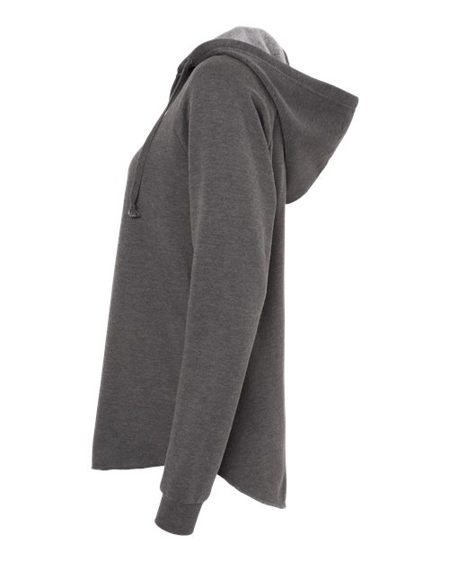 Women’s Lightweight California Wave Wash Hooded Sweatshirt | USA Decoration