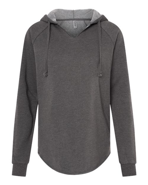 Women’s Lightweight California Wave Wash Hooded Sweatshirt | USA Decoration