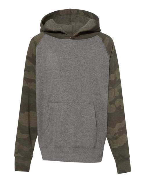 Youth Lightweight Special Blend Raglan Hooded Sweatshirt | USA Decoration