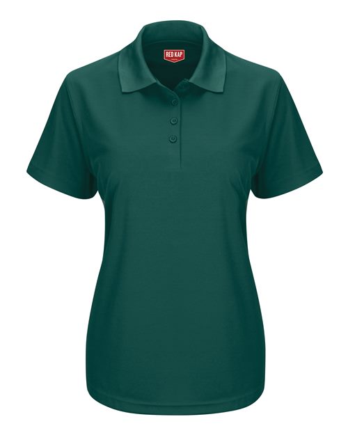 Women's Short Sleeve Performance Knit Pocketless Core Polo | USA Decoration
