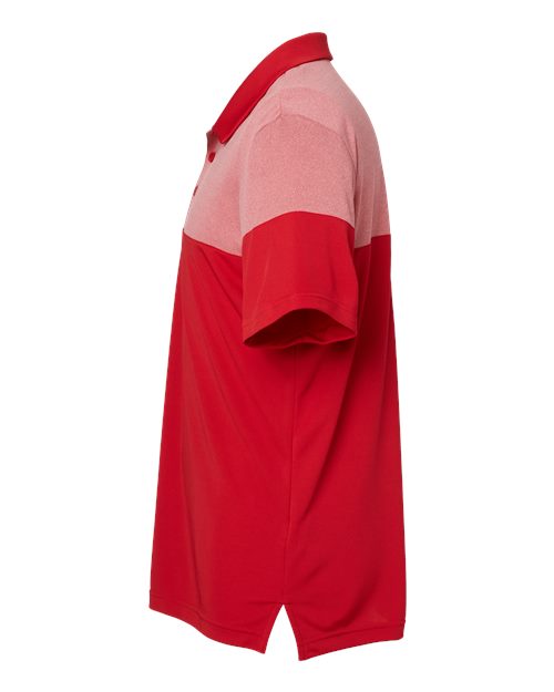 Heathered 3-Stripes Colorblocked Polo | USA Decoration