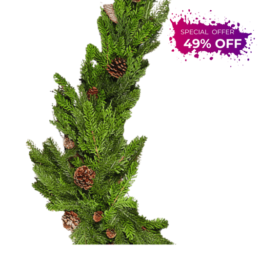 60” Noble Cedar Cone Table piece Elegant Holiday Centerpiece Decor