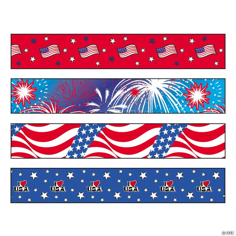 7 1/2" Bulk 144 Pc. Personalized Patriotic Pencil Assortment