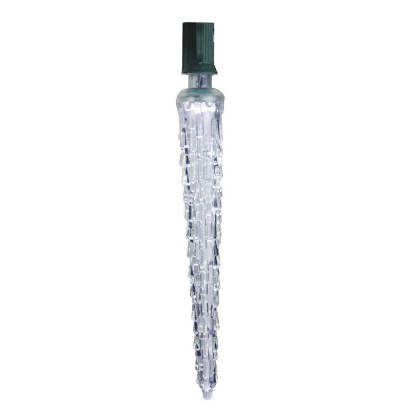 7" White LED C7 Commercial Icicle Christmas Light Bulb