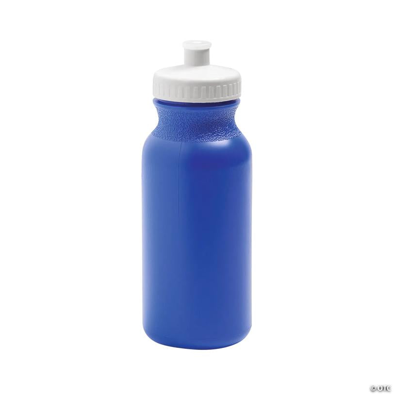 7 3/4" 20 oz. Bulk 50 Ct. Blue Reusable Plastic Water Bottles | USA Decoration®
