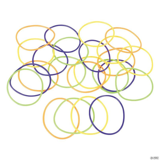 7" Bulk 144 Pc. Halloween Colors Plastic Jelly Bracelets