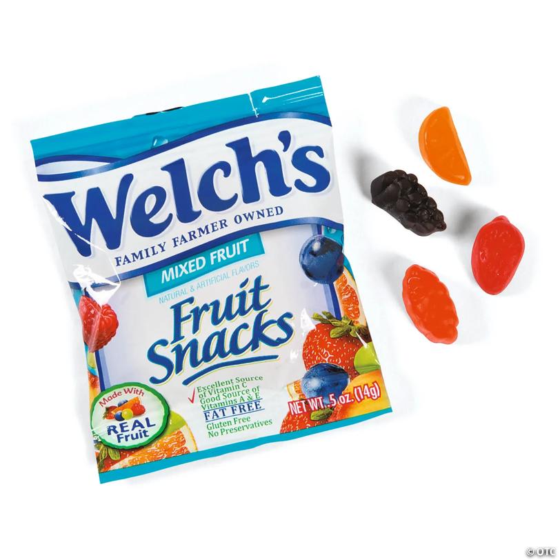 7 lbs. 13 oz. Bulk Welch’s Fruit Snacks Mixed Fruit Packs - 250 Pc.