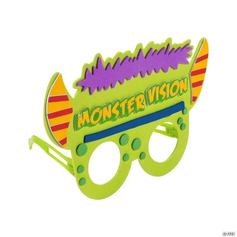 7" x 5" Monster Vision Glasses Multicolor Craft Kit - Makes 12