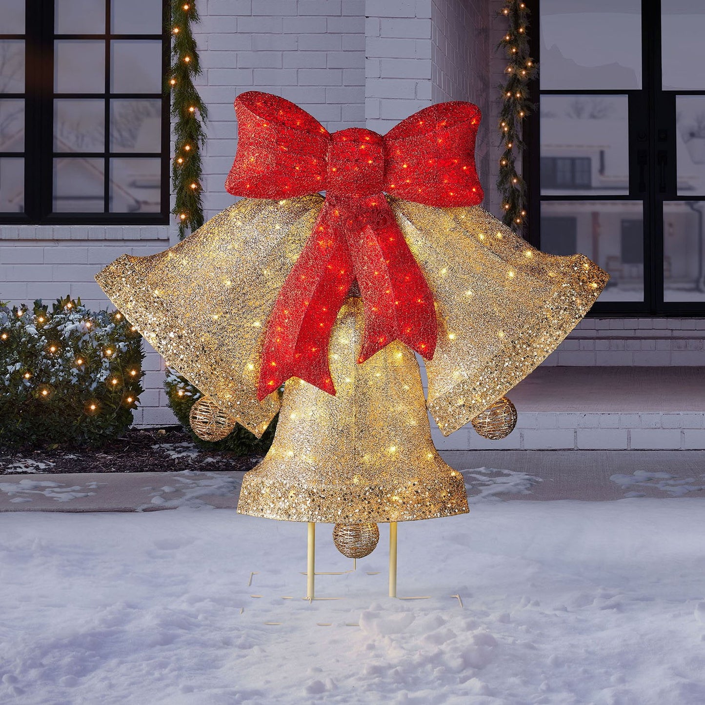 Member's Mark 54" Pre-Lit Bells with Chasing Lights | USA Decoration®