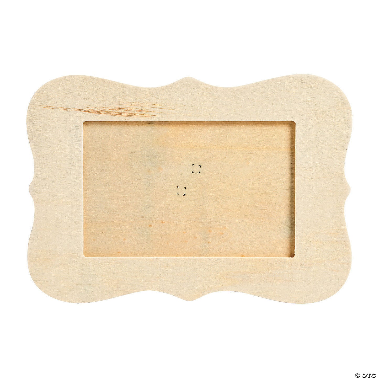 8 1/2" x 6" DIY Unfinished Wood Scallop Picture Frames - 6 Pc.