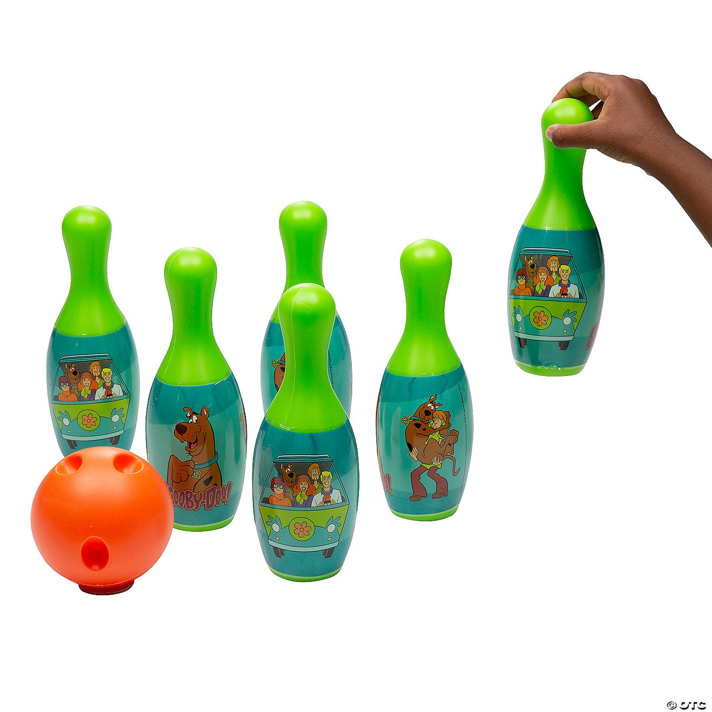 8" Scooby-Doo!™ Bowling Pins Bowling Ball Game Set - 7 Pc. | USA Decoration®