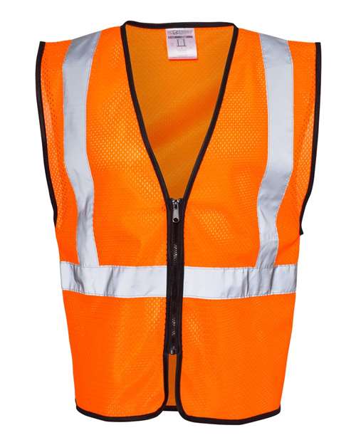 Zippered Mesh Economy Class 2 Vest | USA Decoration