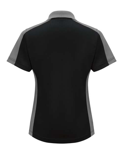Women's Short Sleeve Performance Knit Two-Tone Polo | USA Decoration