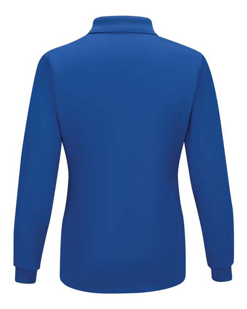Women's Long Sleeve Performance Knit Polo | USA Decoration