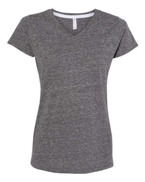 Women's Harborside Mélange V-Neck Tee | USA Decoration
