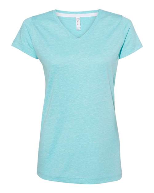 Women's Harborside Mélange V-Neck Tee | USA Decoration