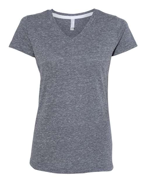 Women's Harborside Mélange V-Neck Tee | USA Decoration