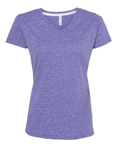 Women's Harborside Mélange V-Neck Tee | USA Decoration