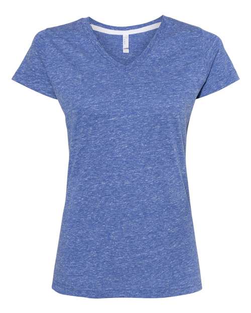 Women's Harborside Mélange V-Neck Tee | USA Decoration