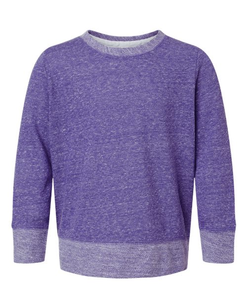 Youth Harborside Mélange French Terry Long Sleeve with Elbow Patches | USA Decoration