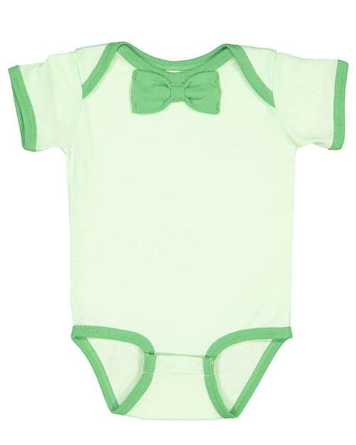 Baby Rib Infant Bow Tie Bodysuit | USA Decoration