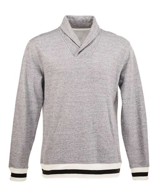 Peppered Fleece Shawl Collar | USA Decoration