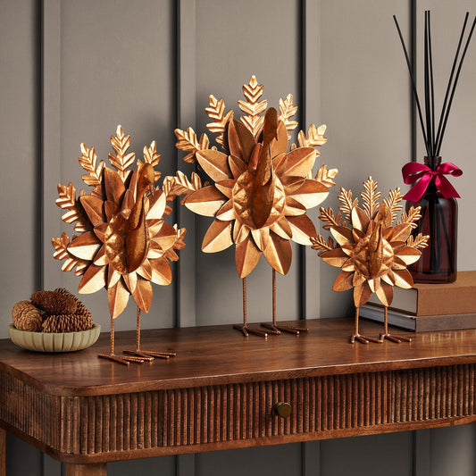 Member's Mark Metal Turkey Décor, Set of 3 | USA Decoration®
