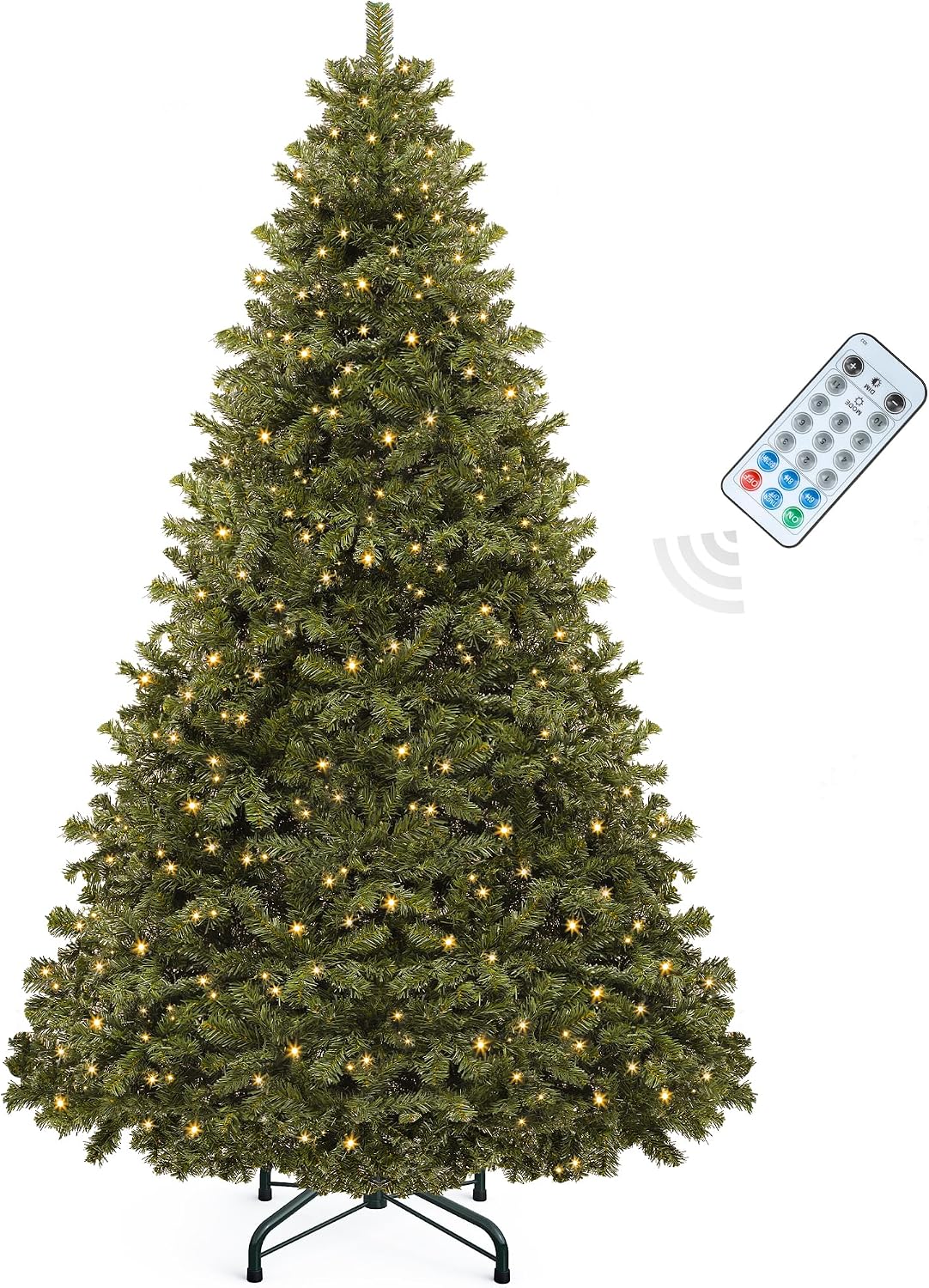 YITAHOME Prelit Green Christmas Tree 7.5ft with Remote