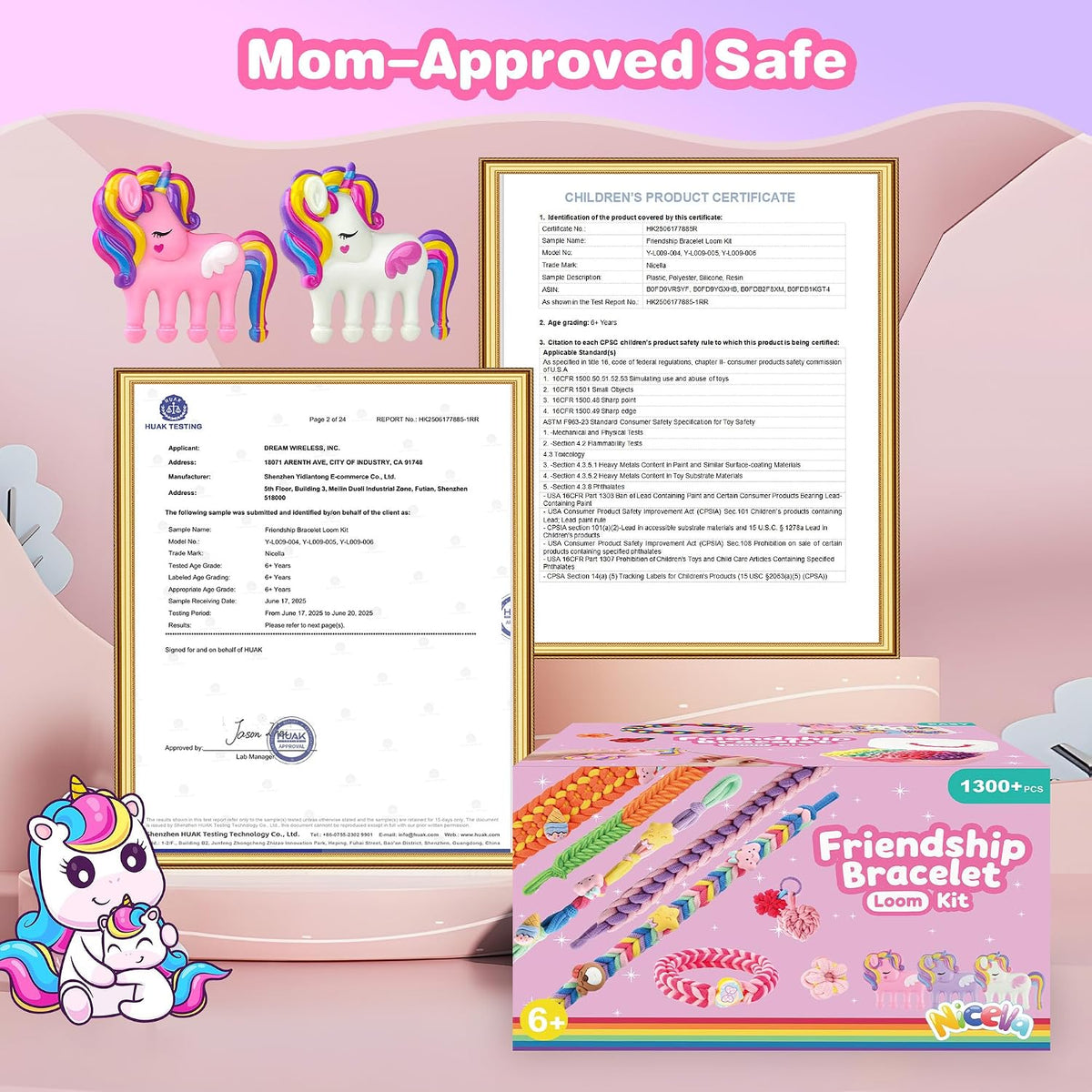 Rubber Band Bracelet Kit for Kids Girls Ages 6-12, 1300+ PCS DIY Craft Kits with 2 Weaving Comb & Organizer, Weaving Loom Kit Toys, Christmas Birthday Valentine Gifts for 7 8 9 10 11 12 Year Old
