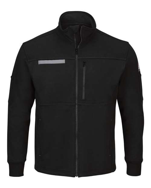 Zip Front Fleece Jacket-Cotton /Spandex Blend | USA Decoration