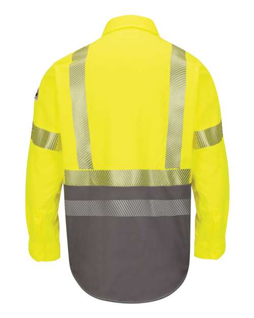 Hi-Visibility Color Block Uniform Shirt - EXCEL FR® ComforTouch® - 7 oz. | USA Decoration