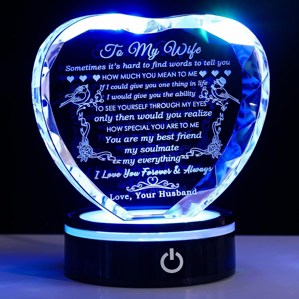 YWHL Gifts for Wife I Love You Gift Idea for Wedding Anniversary & Birthday
