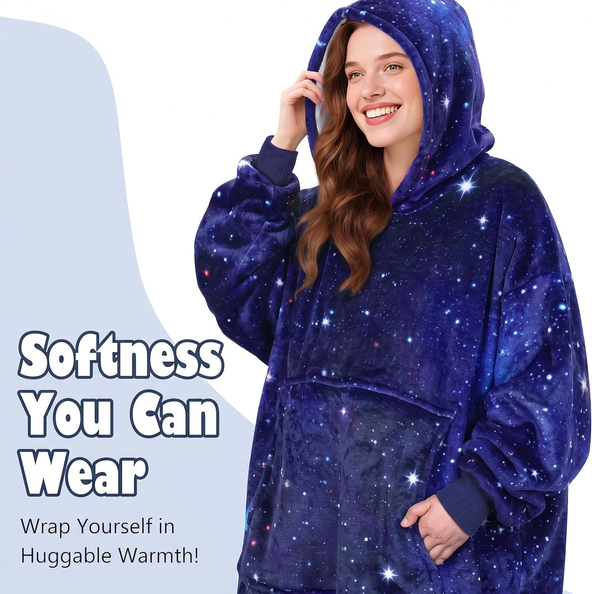 Catalonia Oversized Wearable Blanket Hoodie Sweatshirt for Adults