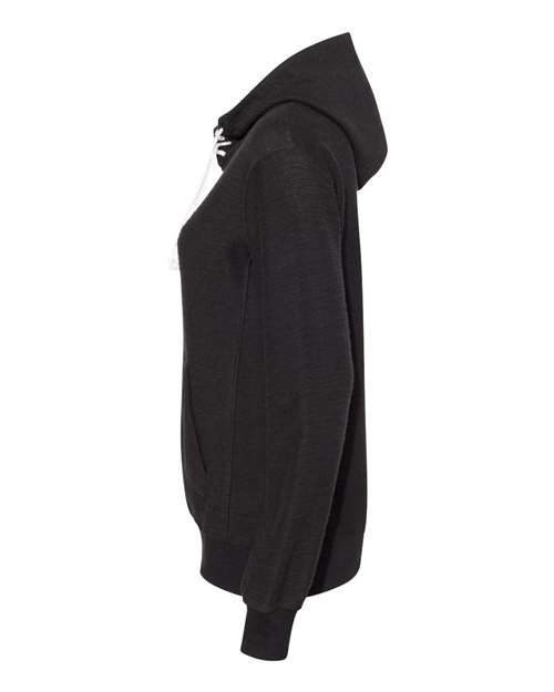Women’s French Terry Sport Lace Scuba Hooded Pullover | USA Decoration