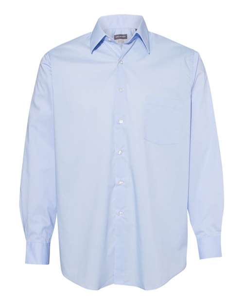Broadcloth Point Collar Solid Shirt | USA Decoration