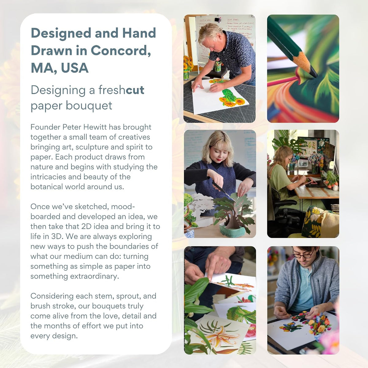 Freshcut Paper Pop Up Christmas Cards, Birch Poinsettia, 10 Inch Life Sized Flower Bouquet 3D Popup Greeting Cards, Christmas Card, Holiday Card, Blank Notecard & Envelope