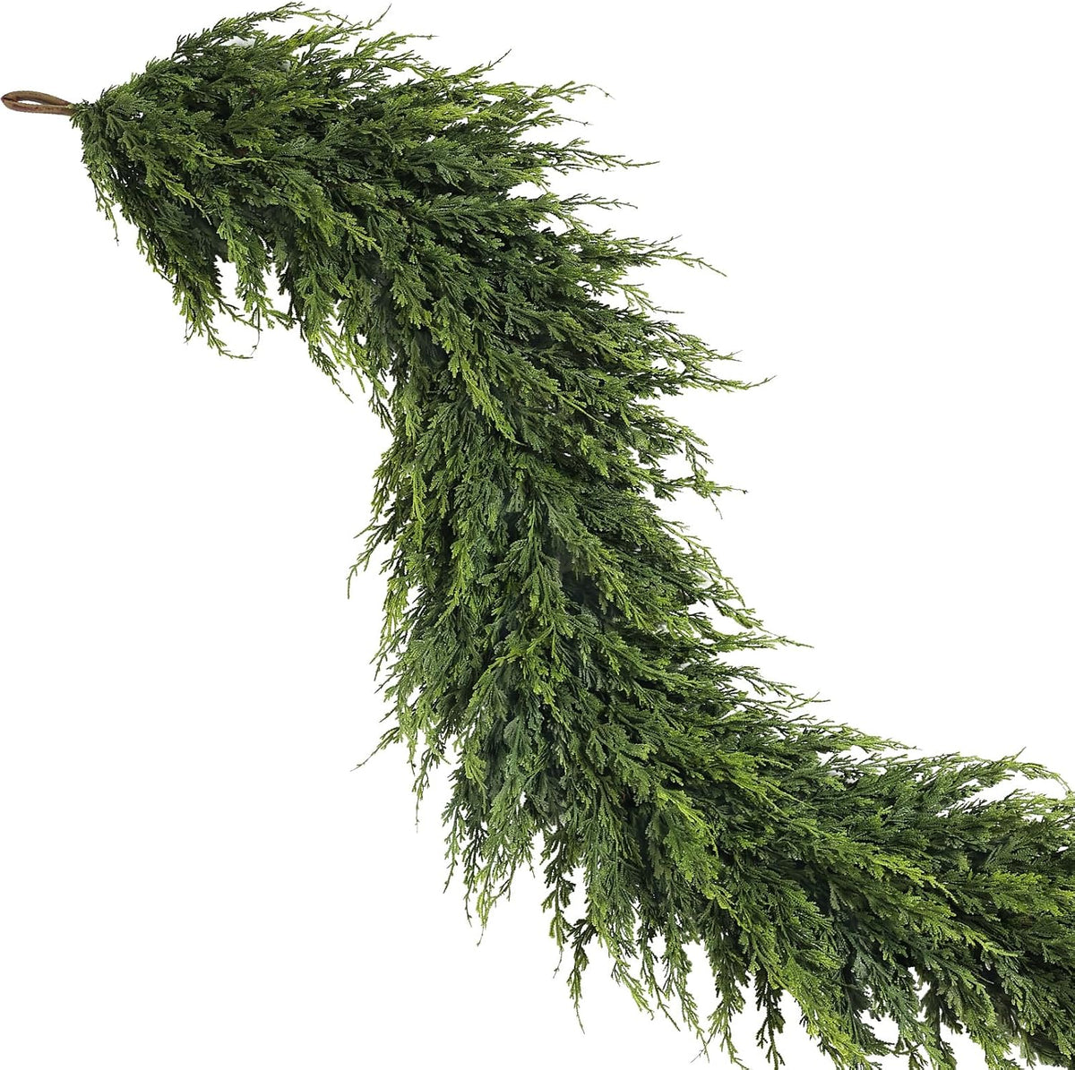 6FT 1Pcs Artificial Cedar Pine Garland Christmas Greenery for Mantle Decor