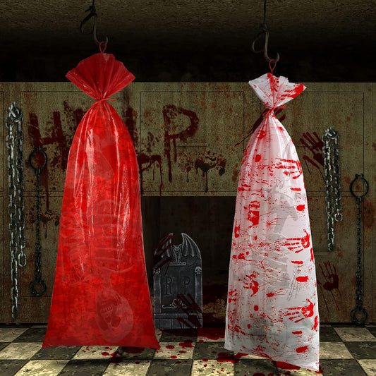 Halloween Bloody Body Bag Decor 2 Pack 67x24 In | USA Decoration®