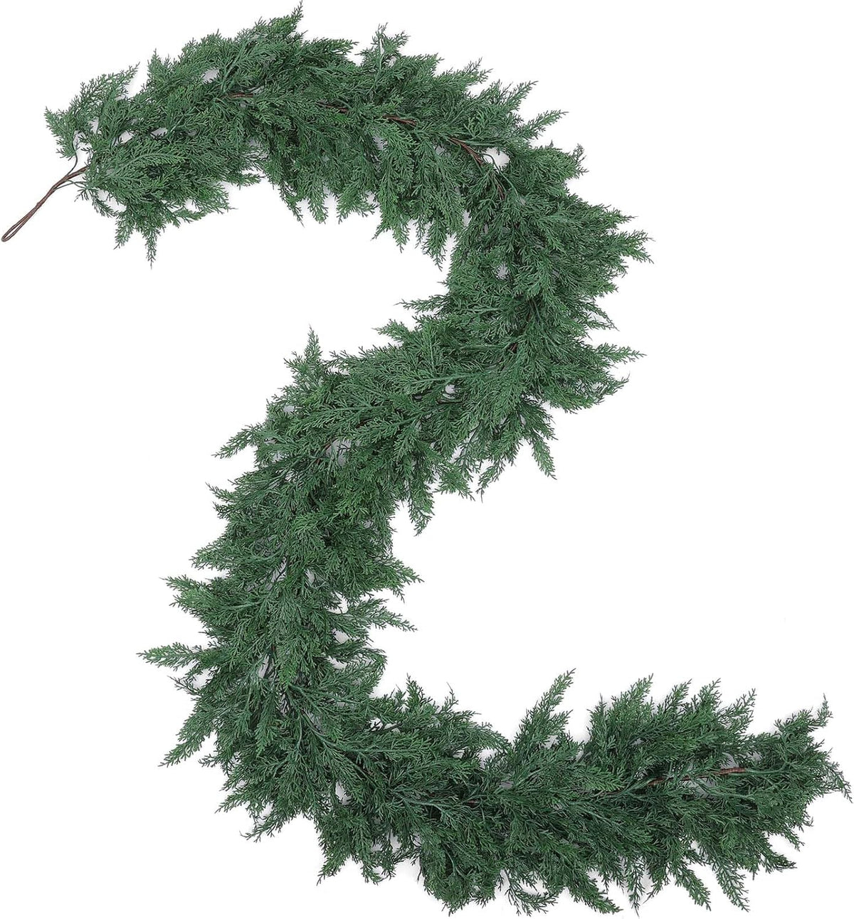 Hananona 9 FT Christmas Garland, Real Touch Cedar Garlands, 1 Pcs